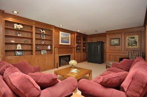 Family Room - Country homes for sale and luxury real estate including horse farms and property in the Caledon and King City areas near Toronto